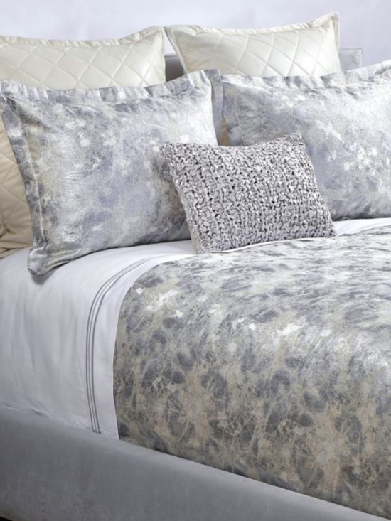 Ann Gish Other - The Art Of Home Ann Gish King Duvet Set Terrazzo Silver New $525 W/Pillow Shams